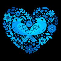 Secrets Blur Bird Heart 16oz Travel Tumbler