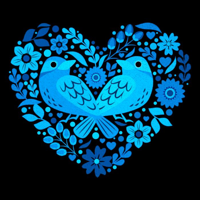 Secrets Blur Bird Heart 16oz Travel Tumbler