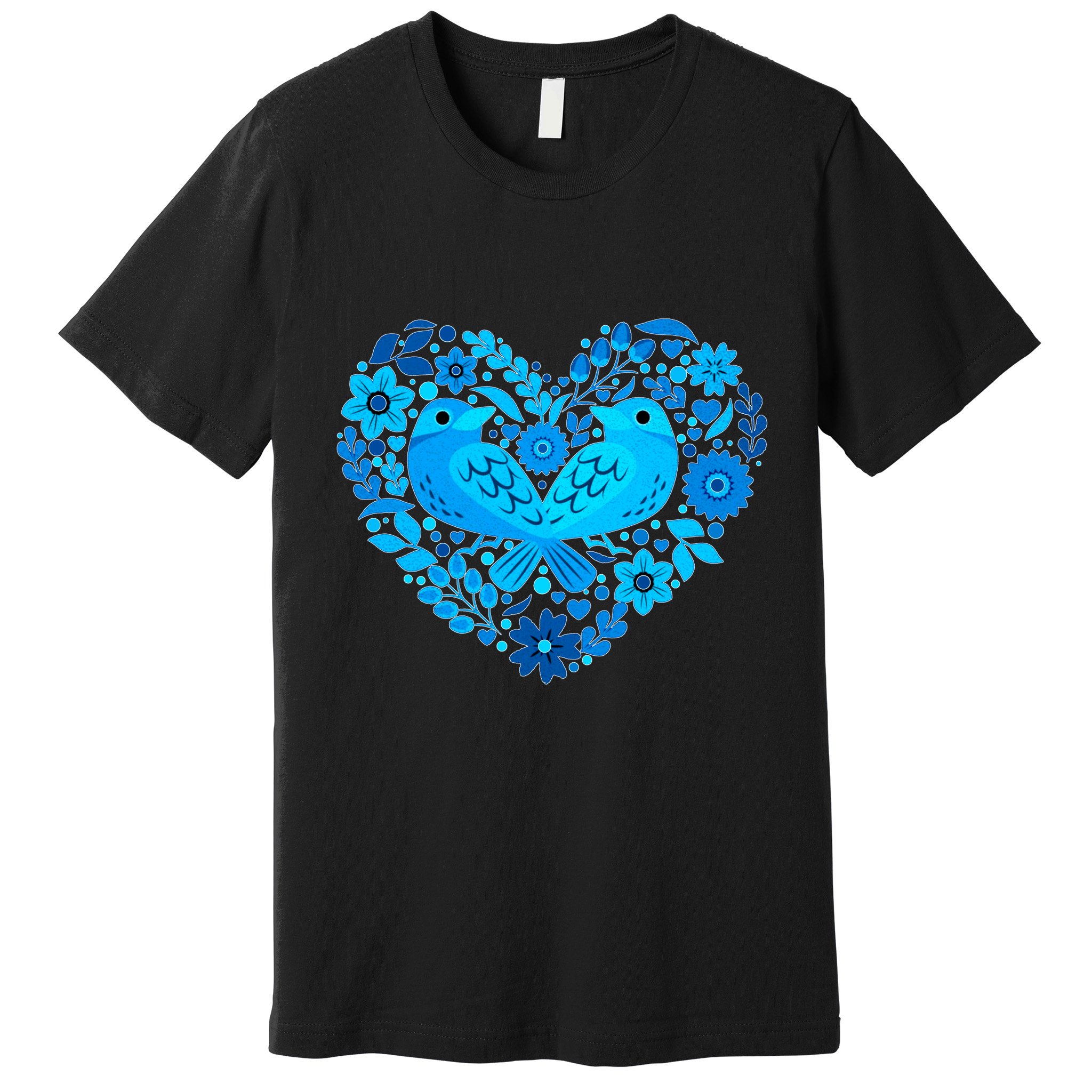 Secrets Blur Bird Heart Premium T-Shirt