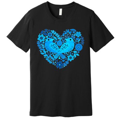 Secrets Blur Bird Heart Premium T-Shirt