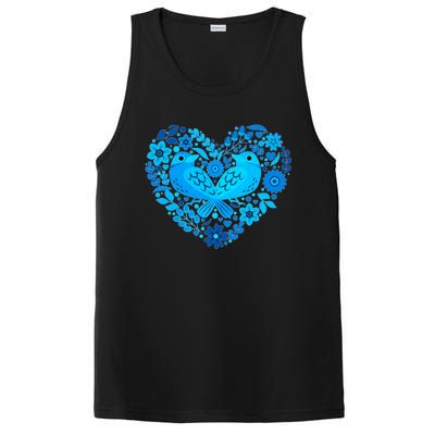 Secrets Blur Bird Heart PosiCharge Competitor Tank