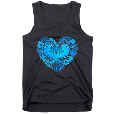 Secrets Blur Bird Heart Tank Top