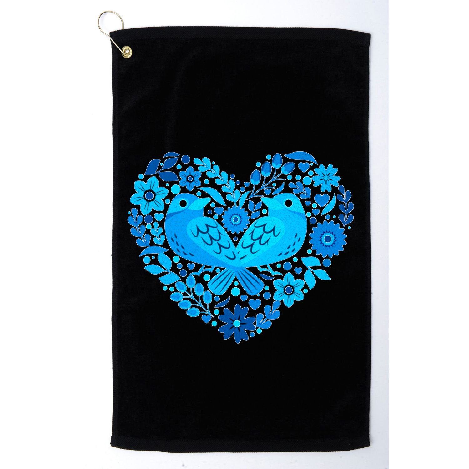 Secrets Blur Bird Heart Golf Towel