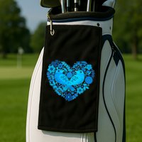 Secrets Blur Bird Heart Golf Towel