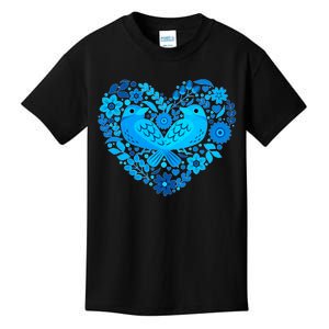 Secrets Blur Bird Heart Kids T-Shirt