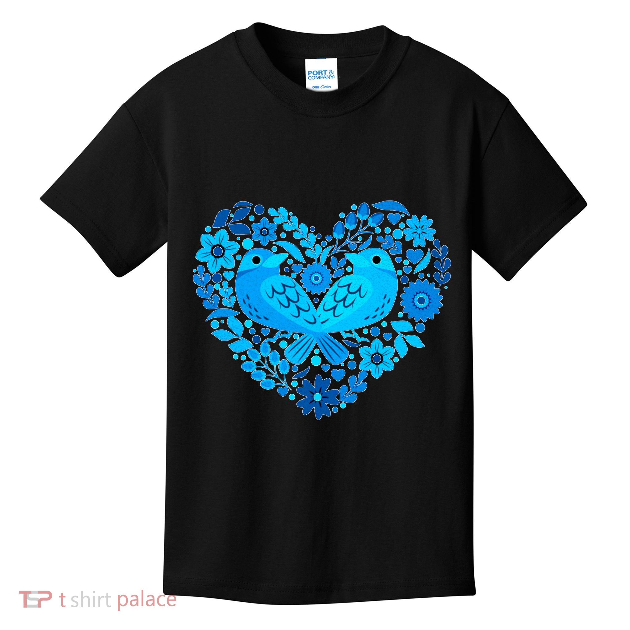 Secrets Blur Bird Heart Kids T-Shirt