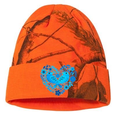 Secrets Blur Bird Heart Kati Licensed 12" Camo Beanie