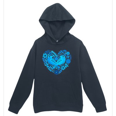 Secrets Blur Bird Heart Urban Pullover Hoodie