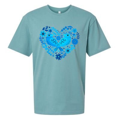 Secrets Blur Bird Heart Sueded Cloud Jersey T-Shirt