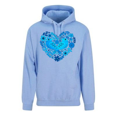 Secrets Blur Bird Heart Unisex Surf Hoodie