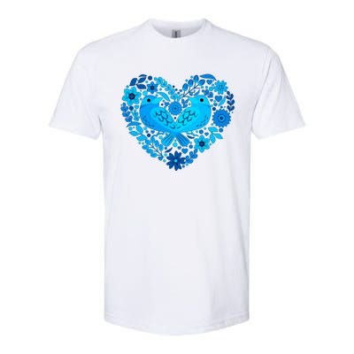 Secrets Blur Bird Heart Softstyle CVC T-Shirt