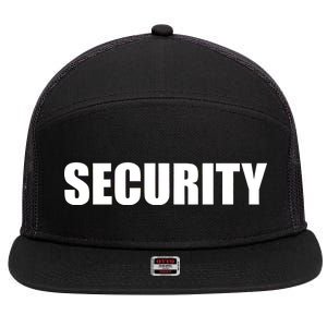 SECURITY 7 Panel Mesh Trucker Snapback Hat