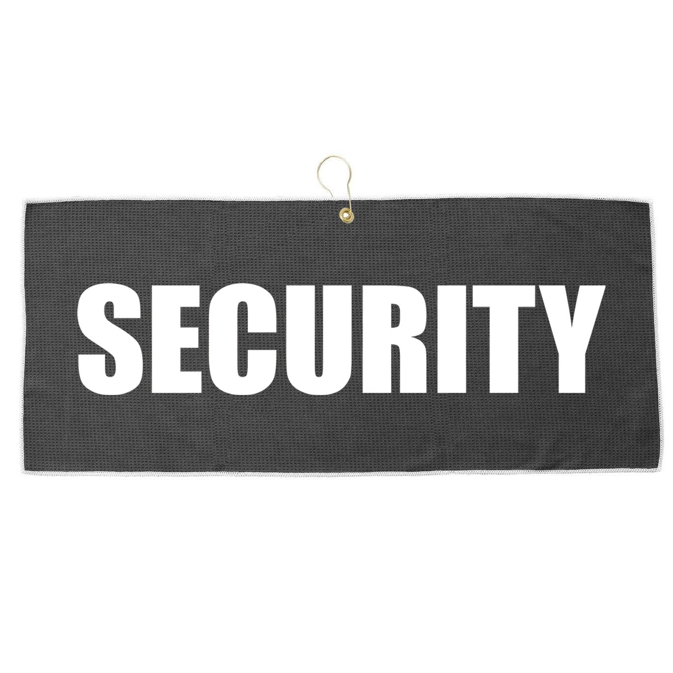 SECURITY Large Microfiber Waffle Golf Towel