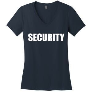 SECURITY Women's V-Neck T-Shirt