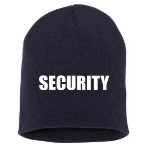 SECURITY Short Acrylic Beanie