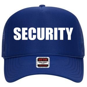 SECURITY High Crown Mesh Back Trucker Hat