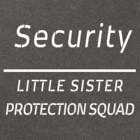 Security For My Little Sister Protection Squad Cotton Canvas Backpack