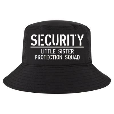 SECURITY Little Sister Protection Squad Funny Big Brother Cool Comfort Performance Bucket Hat