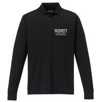 SECURITY Little Sister Protection Squad Funny Big Brother Performance Long Sleeve Polo