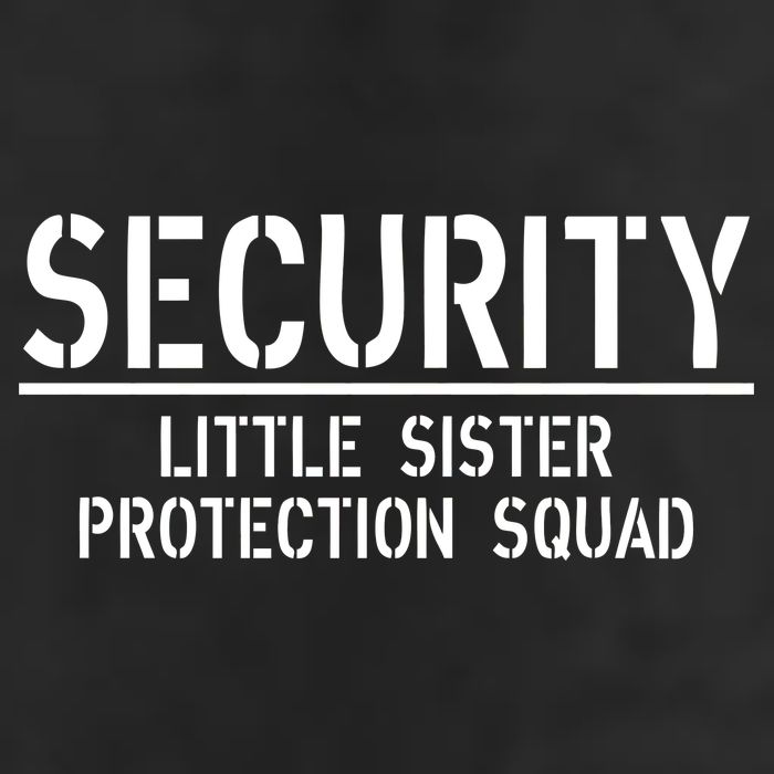SECURITY Little Sister Protection Squad Funny Big Brother Beanie