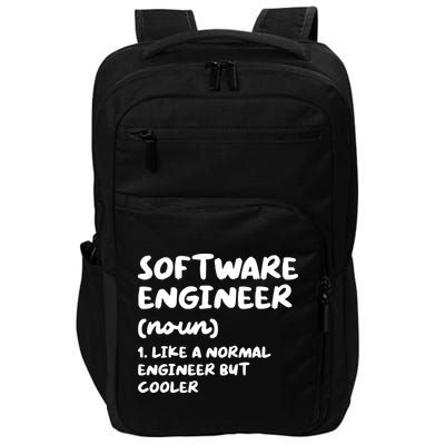 Software Engineer Definition Funny Engineering Impact Tech Backpack