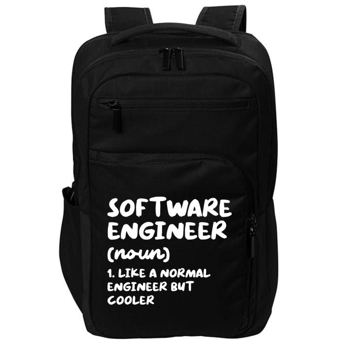 Software Engineer Definition Funny Engineering Impact Tech Backpack