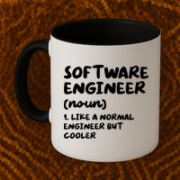 Software Engineer Definition Funny Engineering Mug