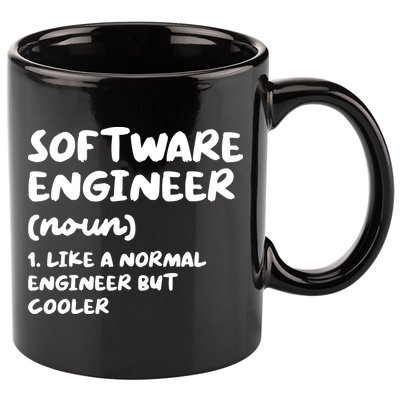 Software Engineer Definition Funny Engineering 11oz C Handle Ceramic Mug