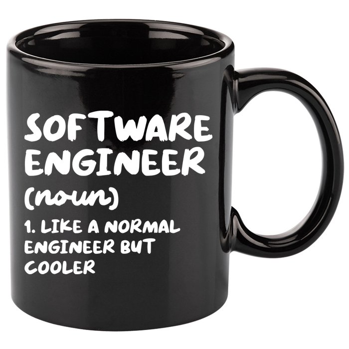 Software Engineer Definition Funny Engineering 11oz C Handle Ceramic Mug