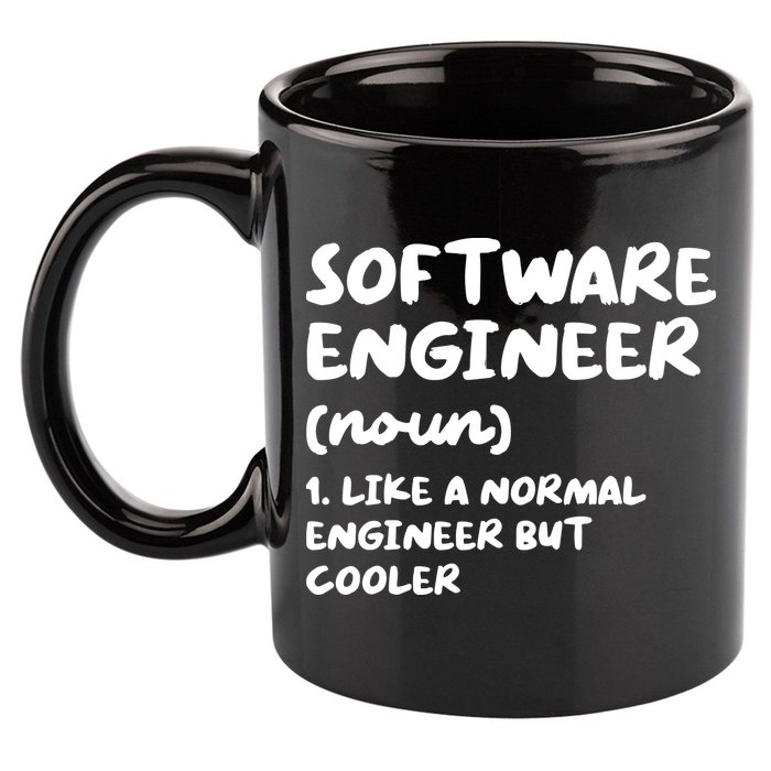 Software Engineer Definition Funny Engineering 11oz C Handle Ceramic Mug