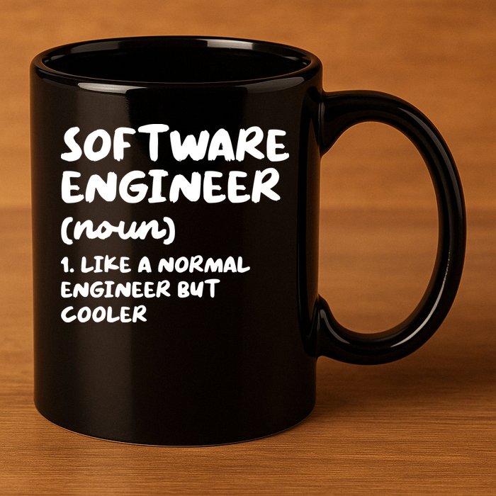 Software Engineer Definition Funny Engineering 11oz C Handle Ceramic Mug
