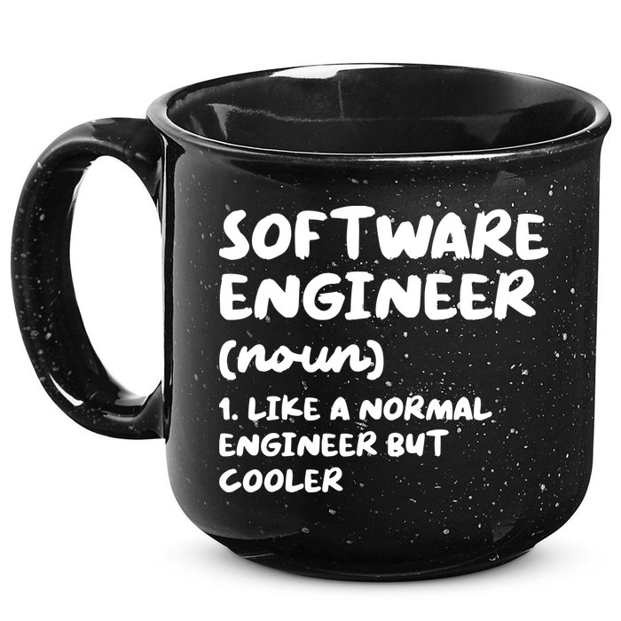 Software Engineer Definition Funny Engineering 15oz Campfire Ceramic Mug