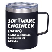 Software Engineer Definition Funny Engineering 12oz Stainless Steel Coffee Mug