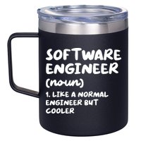 Software Engineer Definition Funny Engineering 12oz Stainless Steel Coffee Mug