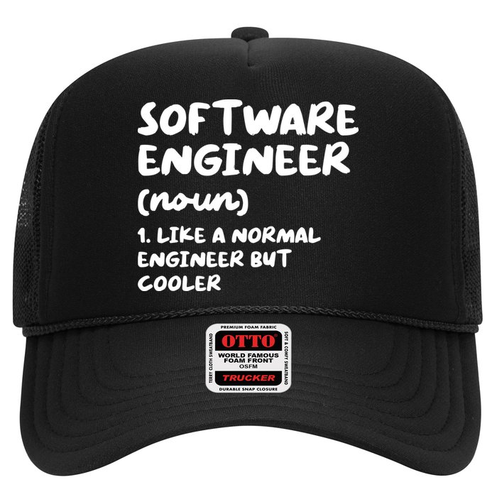 Software Engineer Definition Funny Engineering Trucker Hat