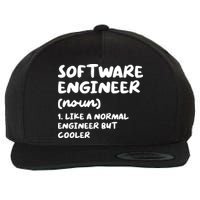 Software Engineer Definition Funny Engineering Wool Snapback Cap