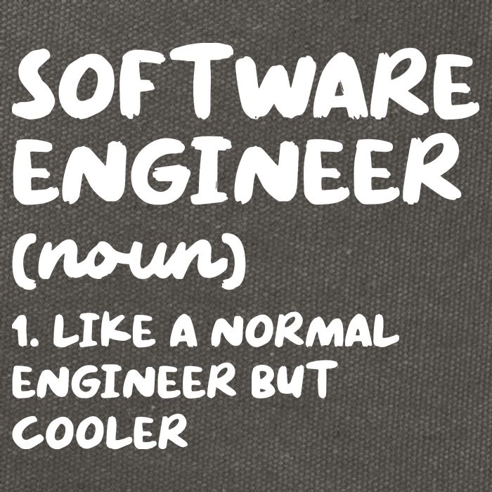 Software Engineer Definition Funny Engineering Cotton Canvas Backpack
