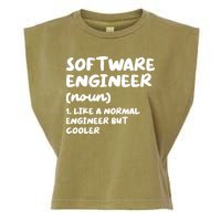 Software Engineer Definition Funny Engineering Garment-Dyed Women's Muscle Tee