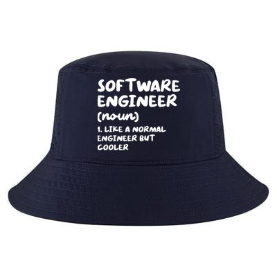 Software Engineer Definition Funny Engineering Cool Comfort Performance Bucket Hat