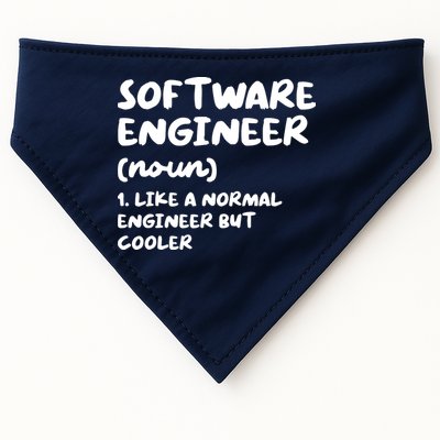 Software Engineer Definition Funny Engineering USA-Made Doggie Bandana
