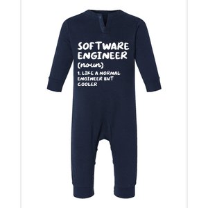 Software Engineer Definition Funny Engineering Infant Fleece One Piece