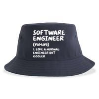 Software Engineer Definition Funny Engineering Sustainable Bucket Hat