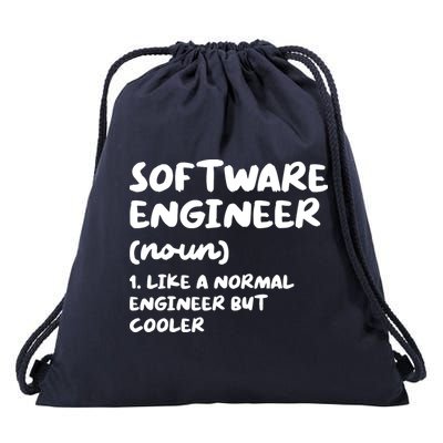 Software Engineer Definition Funny Engineering Drawstring Bag