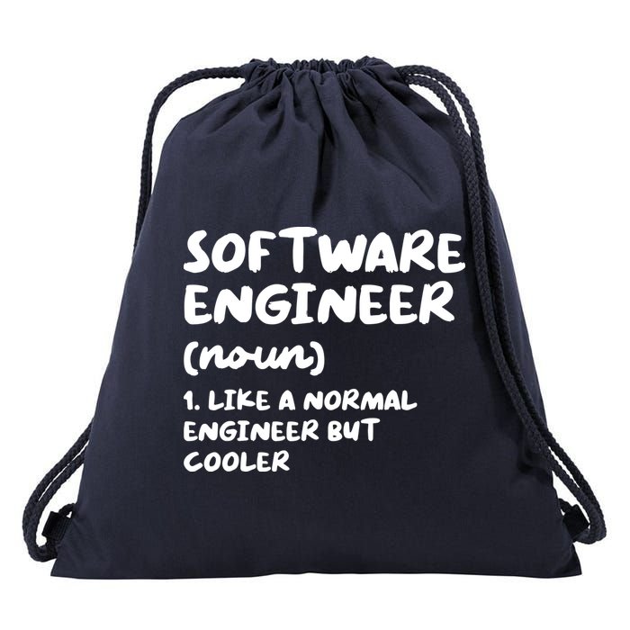 Software Engineer Definition Funny Engineering Drawstring Bag