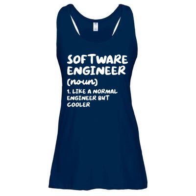 Software Engineer Definition Funny Engineering Ladies Essential Flowy Tank