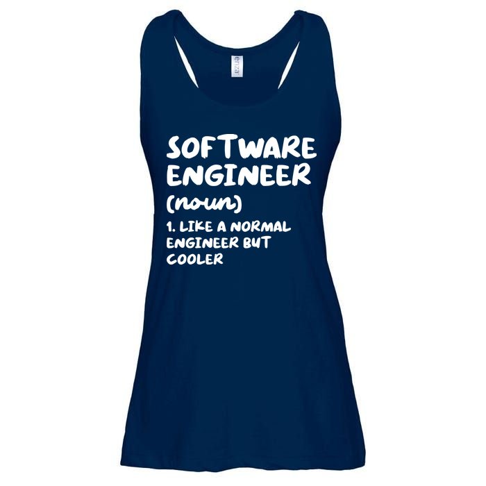 Software Engineer Definition Funny Engineering Ladies Essential Flowy Tank