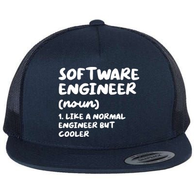 Software Engineer Definition Funny Engineering Flatbill Hat