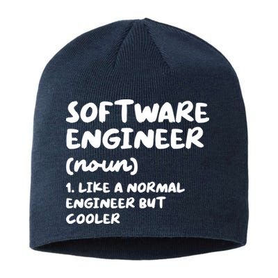 Software Engineer Definition Funny Engineering Sustainable Beanie