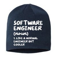Software Engineer Definition Funny Engineering Sustainable Beanie