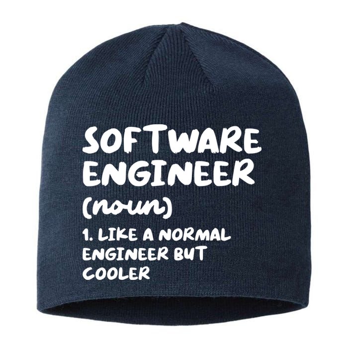 Software Engineer Definition Funny Engineering Sustainable Beanie